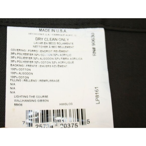 Lighting the Course Tapestry Wall Hanging J Gibson Lighthouse Coastal 56x38 USA - Picture 5 of 5